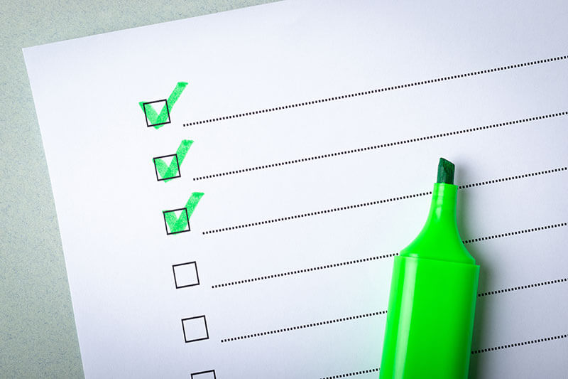 check-list-green-marker checklist